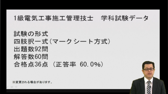 １級電気工事施工管理技士学科対策講座